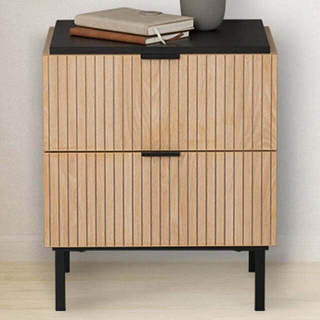 Saxon 2 Drawer Side Table - image 1