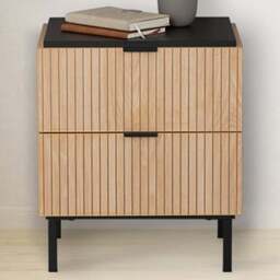 Saxon 2 Drawer Side Table - thumbnail 1