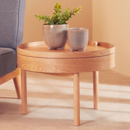 Premier Housewares Viborg Revolving Top Side Table - thumbnail 3