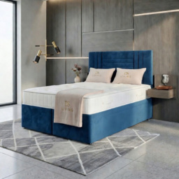 DS Living Orion Blue Single Plush Ottoman Bed - thumbnail 4