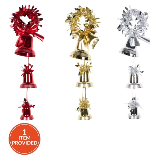Angel Whispers Festive Hanging Bell Christmas Decoration - image 1