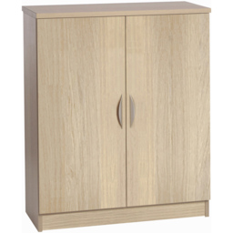 R White Cabinets 2 Door Mid Height Sandstone Cupboard - thumbnail 2