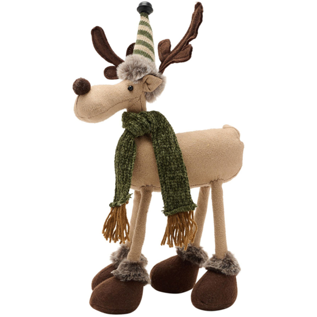 The Christmas Gift Co Plush Four Legged Moose Ornament - image 1