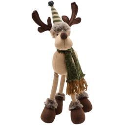 The Christmas Gift Co Plush Four Legged Moose Ornament - thumbnail 2