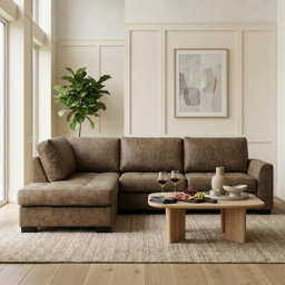 Mayfair Large Corner Sofa Brown - thumbnail 4