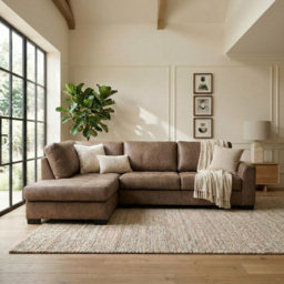 Mayfair Large Corner Sofa Brown