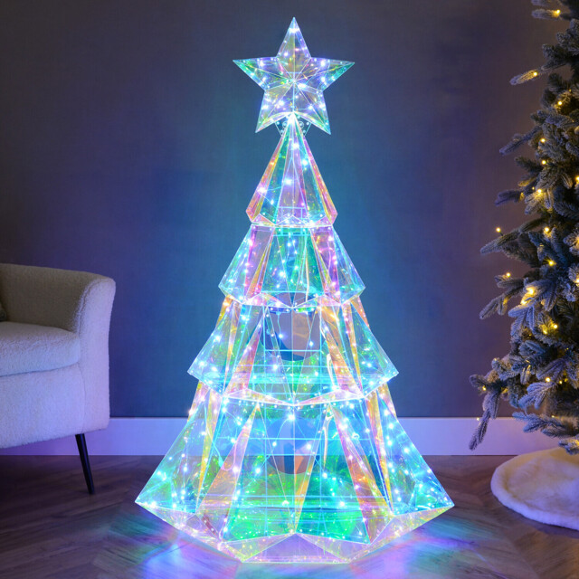 Iridescent LED Half Tree - image 1