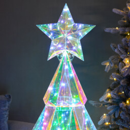 Iridescent LED Half Tree - thumbnail 2
