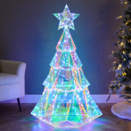 Iridescent LED Half Tree - thumbnail 1