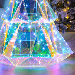 Iridescent LED Half Tree - thumbnail 4