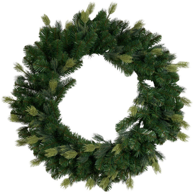 Green Hampton Christmas Wreath 76cm - image 1