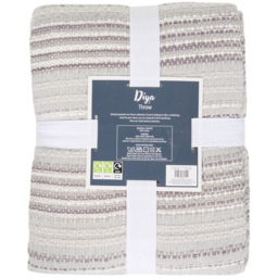Diya Slub Throw Silver - thumbnail 2