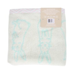 Rabbit Hand Towel - Blue - thumbnail 2