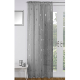 Silver Birch Panel Voile Curtain 140 x 137cm - thumbnail 4