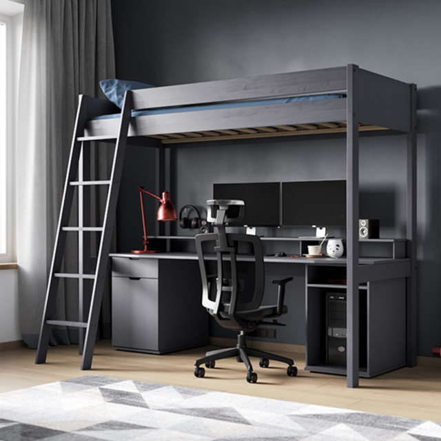 Noomi Tera Grey Single Gaming High Sleeper - image 1