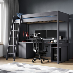 Noomi Tera Grey Single Gaming High Sleeper