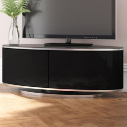 MDA Designs Luna Double Door Black TV Unit - thumbnail 1