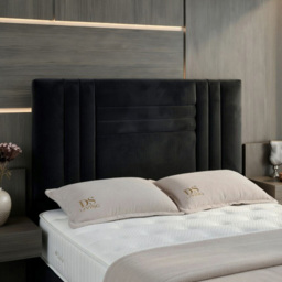 DS Living Orion Black Double Plush Ottoman Bed - thumbnail 3