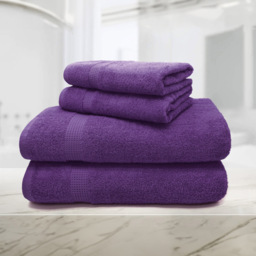 Mayfair Egyptian Cotton Purple Bath Sheet Set of 2 - thumbnail 3