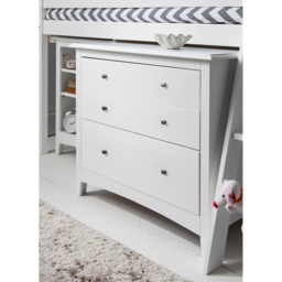Noa and Nani Moro Single White Sleep Station with Chest of Drawers Cabinet and Desk - thumbnail 3
