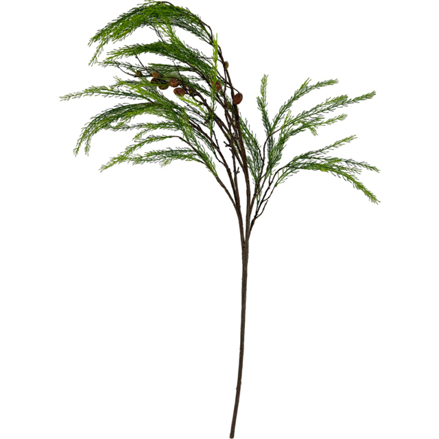 Green Pinecone Spray Branch Christmas Decoration 99cm - image 1