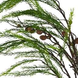 Green Pinecone Spray Branch Christmas Decoration 99cm - thumbnail 4
