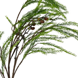 Green Pinecone Spray Branch Christmas Decoration 99cm - thumbnail 2