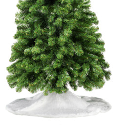 The Christmas Workshop Faux Fur Tree Skirt White - thumbnail 3