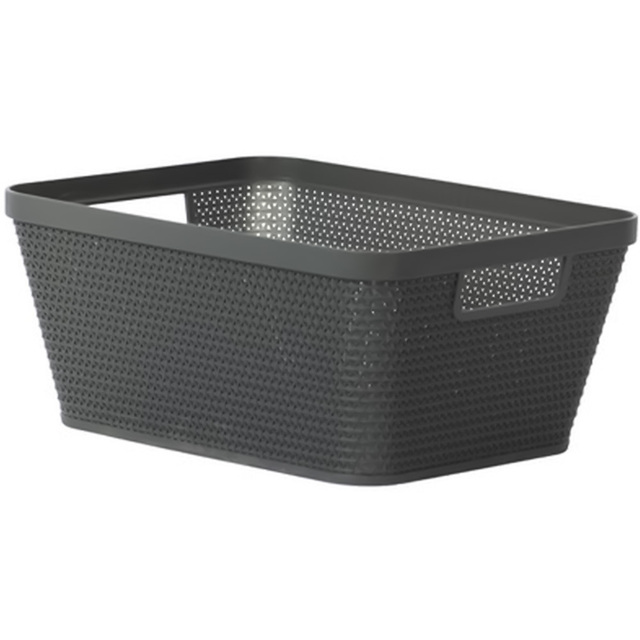 Leche Grey Storage Basket Medium - image 1