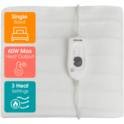 Abode AESB1001 Single Electric Underblanket with 3 Heat Settings - thumbnail 3