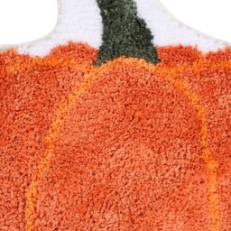 Orange Pumpkin Bathroom Doormat 70 x 60cm - thumbnail 3