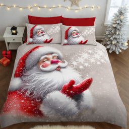 Velosso Multicolour Single Santa Kiss Panel Duvet Set