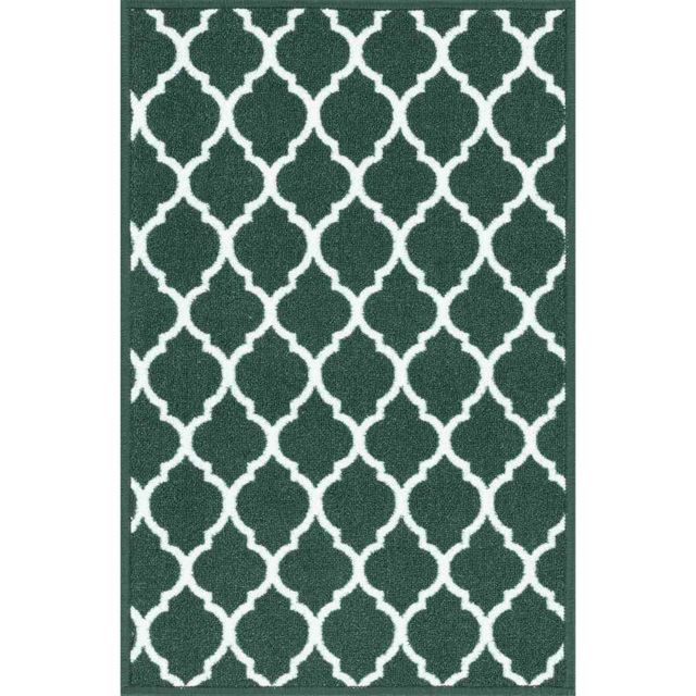 Desire Rugs Emerald Anti Slip Trellis Design Door Mat 40 x 60cm - image 1