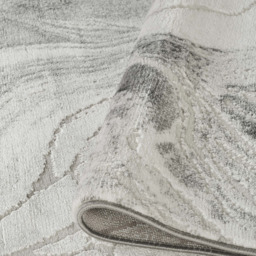 Desire Rugs Novu Stream Grey Modern Abstract Metallic Sheen Rug 200 x 290cm - thumbnail 4