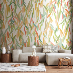 Origin Murals Willow Trees Green Wall Mural - thumbnail 1