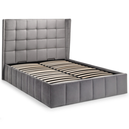 Julian Bowen Gatsby Double Light Grey Ottoman Storage Bed - thumbnail 2