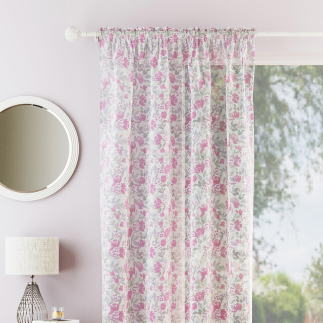 Mia Curtain Panel Pink 137cm - image 1