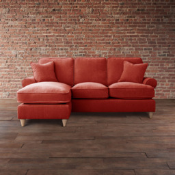The Victoria 3 Seater Apricot Left Hand Chaise Sofa - thumbnail 3