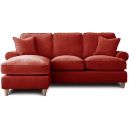 The Victoria 3 Seater Apricot Left Hand Chaise Sofa - thumbnail 2