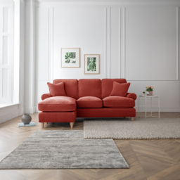 The Victoria 3 Seater Apricot Left Hand Chaise Sofa - thumbnail 4