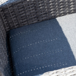 Artemis Home Covea 4 Seater Dark Grey Rattan Lounge Set - thumbnail 4