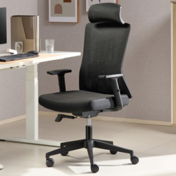 TTAP Oxford Plus Mesh Black Swivel Office Chair - thumbnail 1