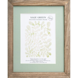 The Port. Co Gallery Sage Green Mounted Wooden Photo Frame 7 x 5 inch