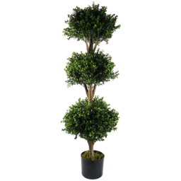 Leaf Triple Ball Topiary Buxus Artificial Tree in Pot 120cm - thumbnail 1