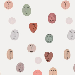 Grandeco Roomblush Smileys 4 Lane Wall Mural - thumbnail 3