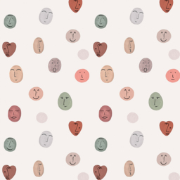 Grandeco Roomblush Smileys 4 Lane Wall Mural - thumbnail 2