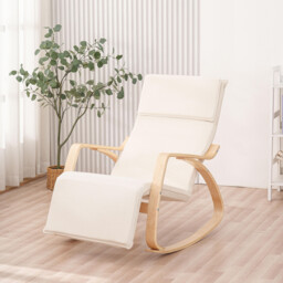 Enzo White Rocking Chair - thumbnail 3