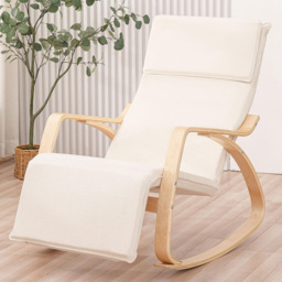 Enzo White Rocking Chair