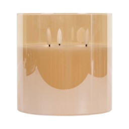 Decorative Amber Large LED Candle - thumbnail 1