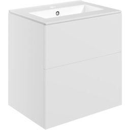Bathstore Wharton 2 Door White Wall Hung Basin Unit 610mm